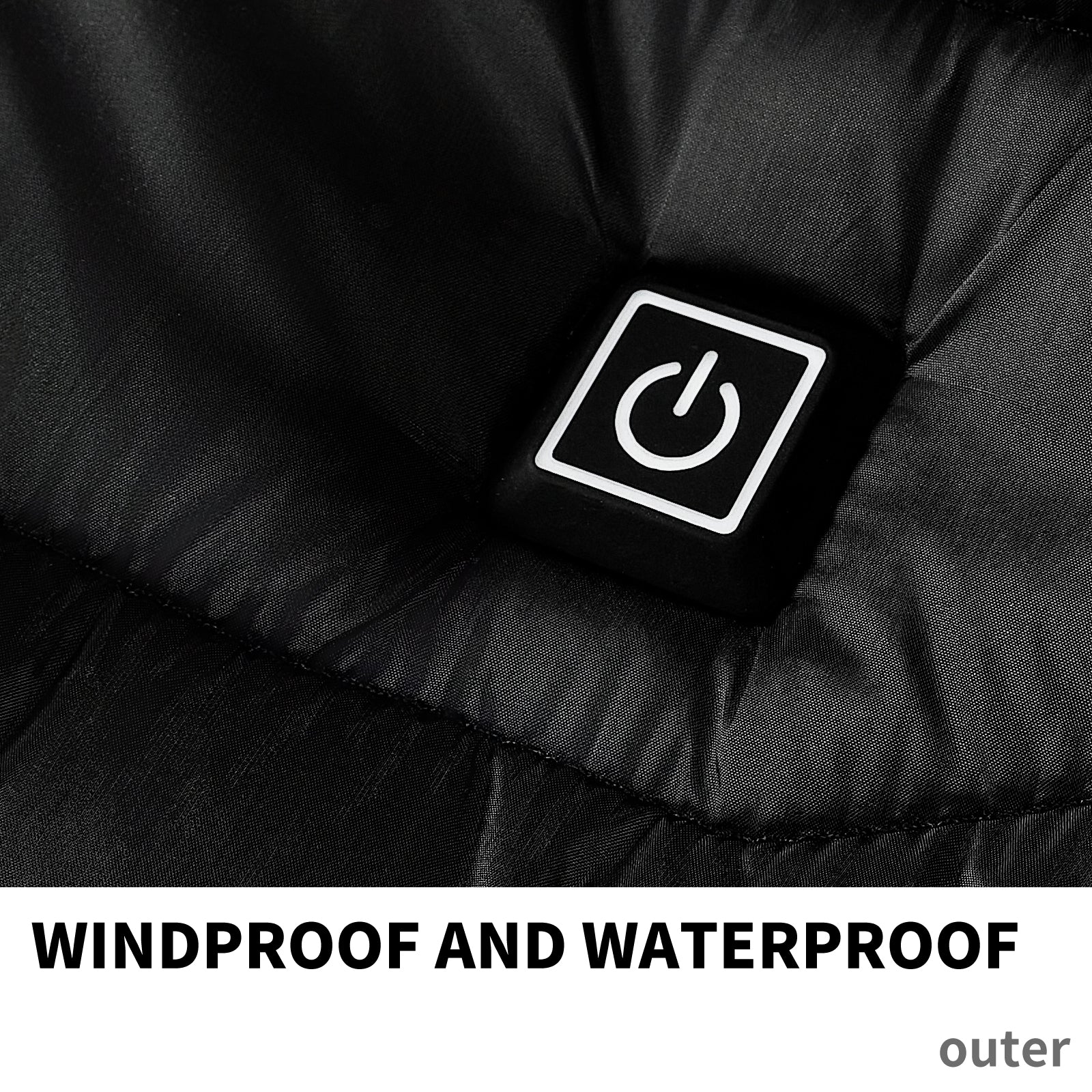 men & women Heated Puffer Jacket Electric Heating Coat Insulated Hood Windbreaker 9Heat Zones